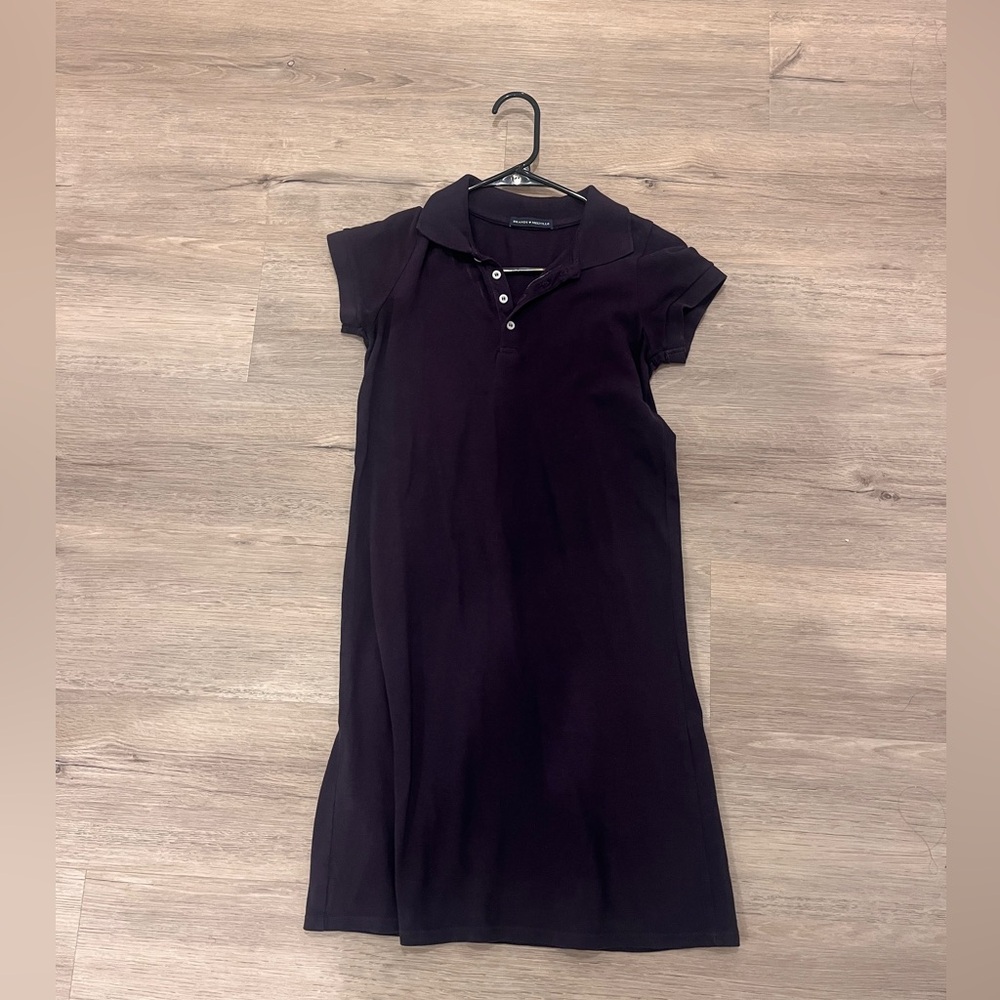 brandy melville navy shirt dress